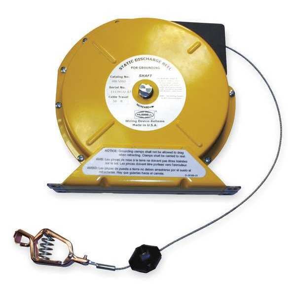 Hubbell Wiring Device-Kellems Static Discharge Reel, 50 ft, 8-13/16" H - HBL50SD