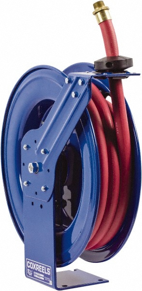CoxReels Hose Reel with Hose: 3/4" ID Hose x 25', Spring Retractable - EZ-SHF-525