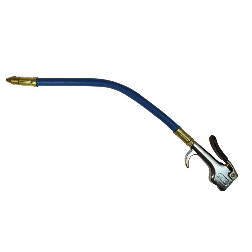 Coilhose Pneumatics Air Blow Gun: Safety Flexible Extension Tube, Thumb Lever - 600-FF12