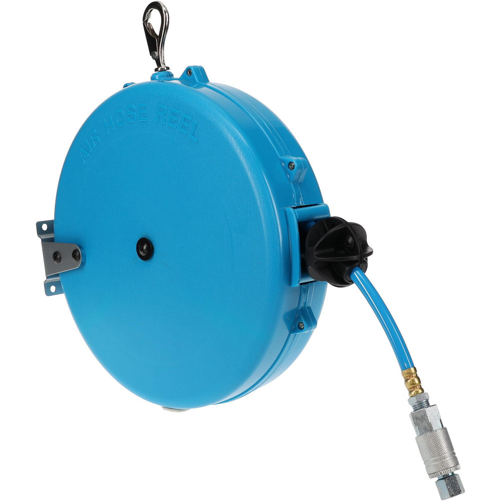 PRO-SOURCE Hose Reel with Hose: 1/4" ID Hose x 28', Spring Retractable - 2810022720PRO