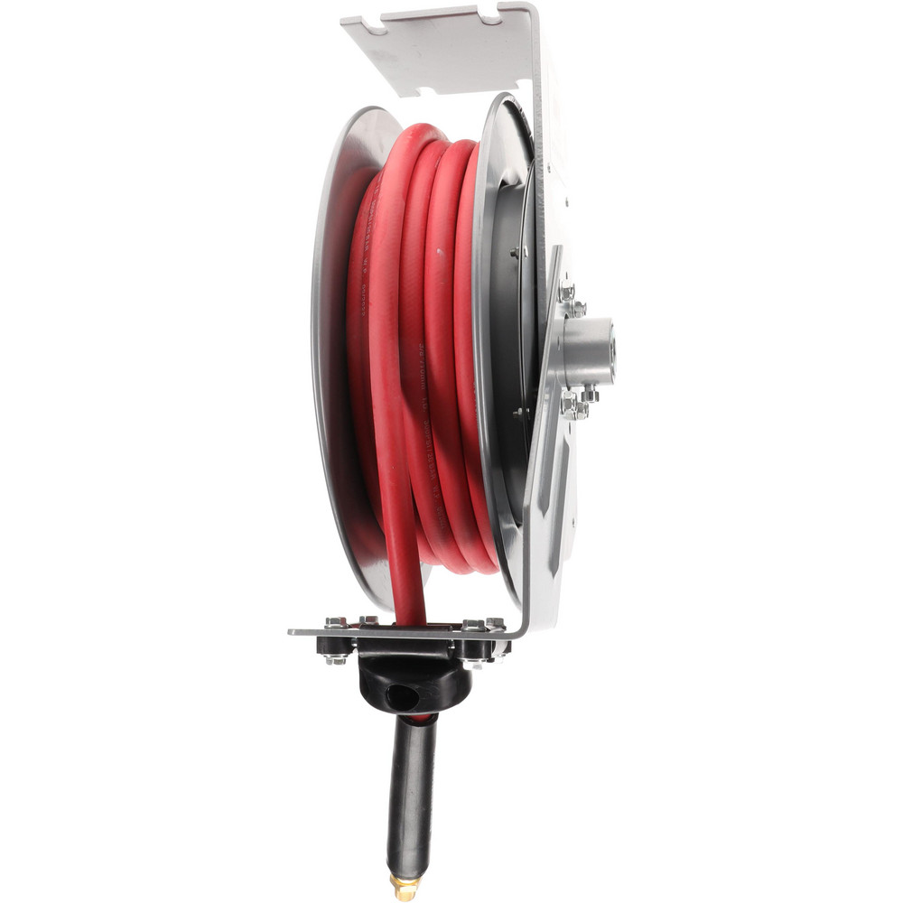 PRO-SOURCE Hose Reel with Hose: 3/8" ID Hose x 25', Spring Retractable - 2830033510PRO
