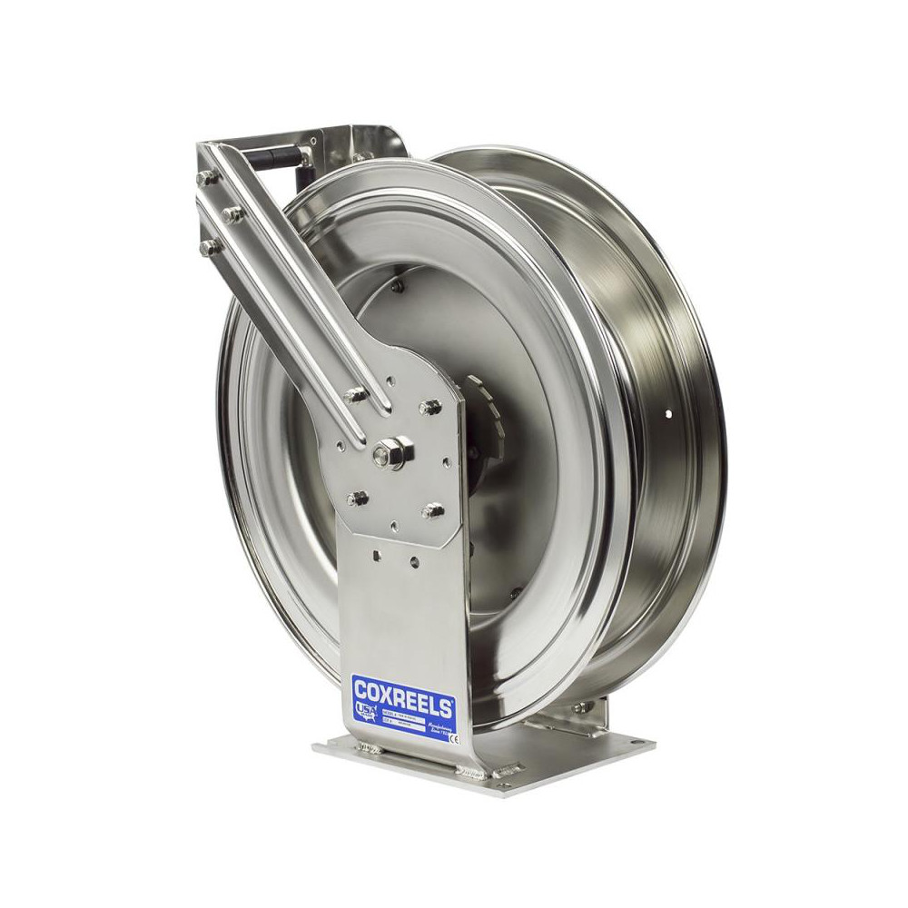 CoxReels Hose Reel without Hose: 3/8" ID Hose, 50' Long - TSHL-N-350-SS