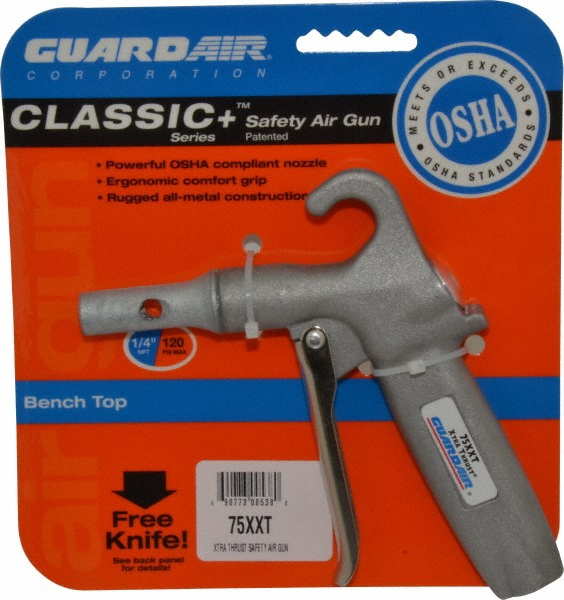 Silvent Air Blow Gun: Heavy-Duty Flat Nozzle, Pistol Grip - 5920
