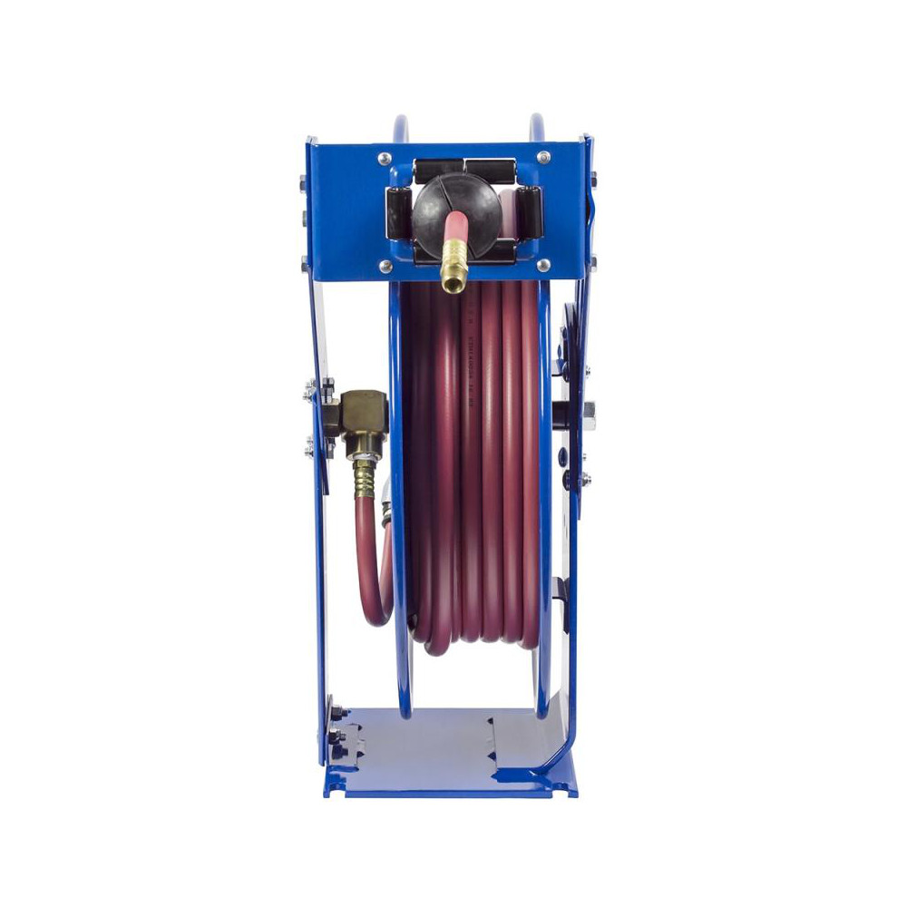 CoxReels Hose Reel with Hose: 3/8" ID Hose x 100', Spring Retractable - EZ-TSH-3100-HV