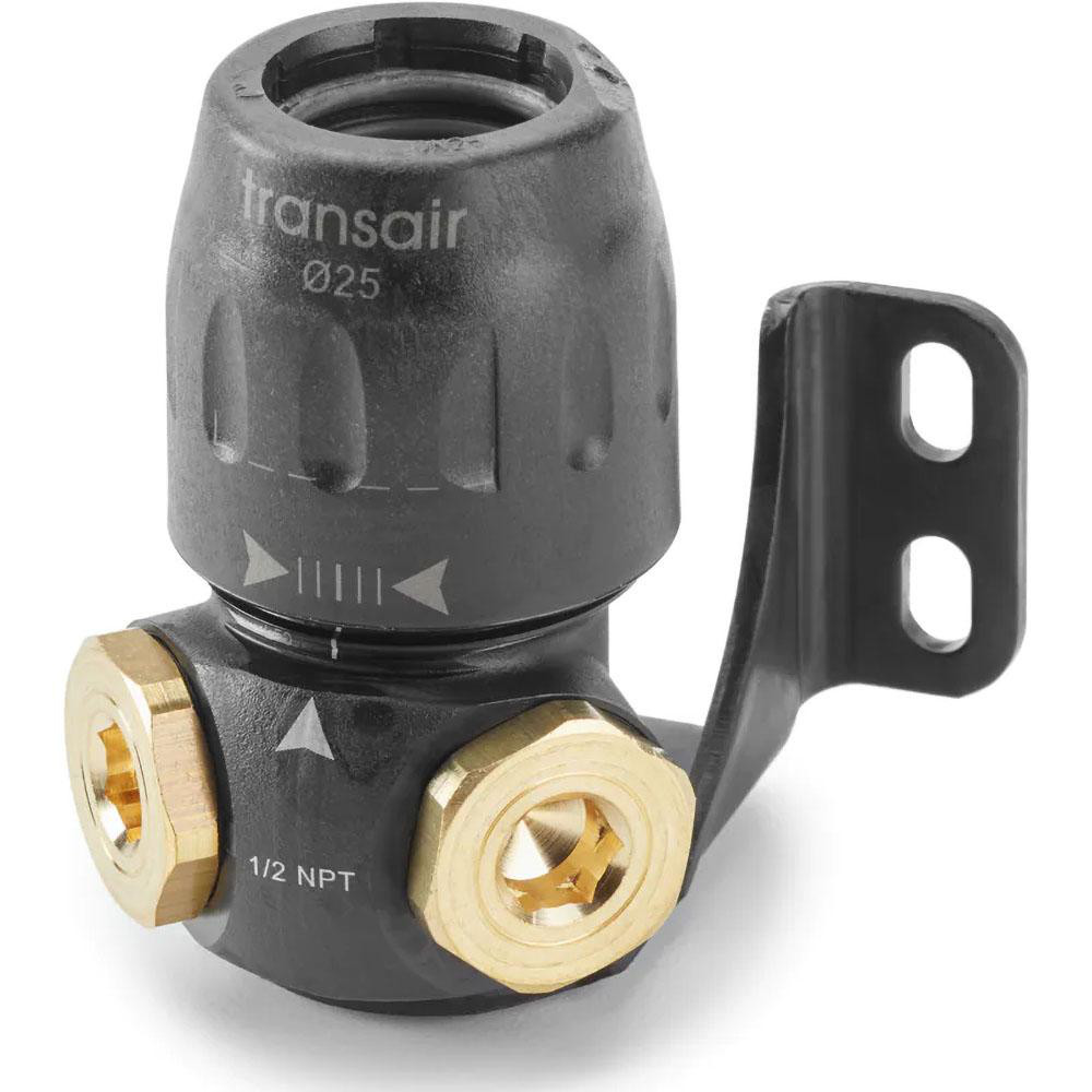 Transair Air Hose 90 degrees Male Elbow: Plastic - 6609 40 43