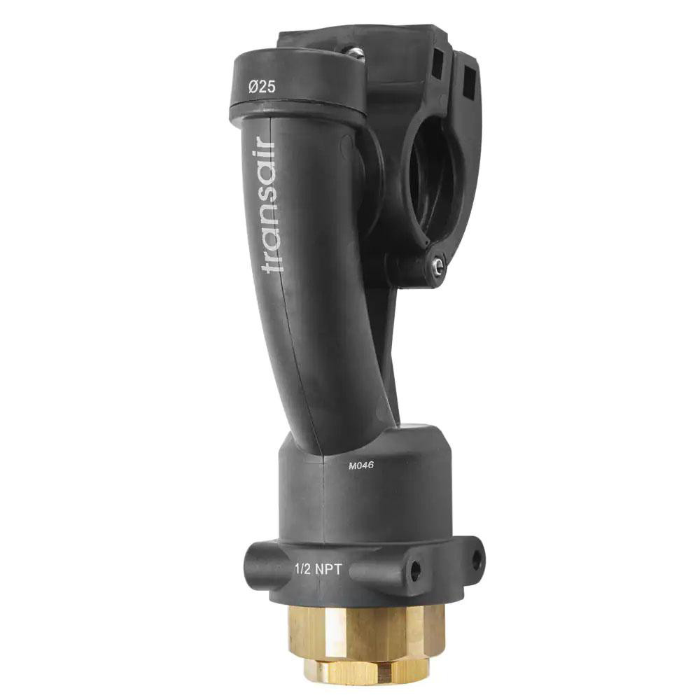 Transair Air Hose 90 degrees Male Elbow: Plastic - 6609 40 43