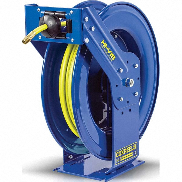 CoxReels Hose Reel with Hose: 3/8" ID Hose x 75', Spring Retractable - TSH-N-375-HV