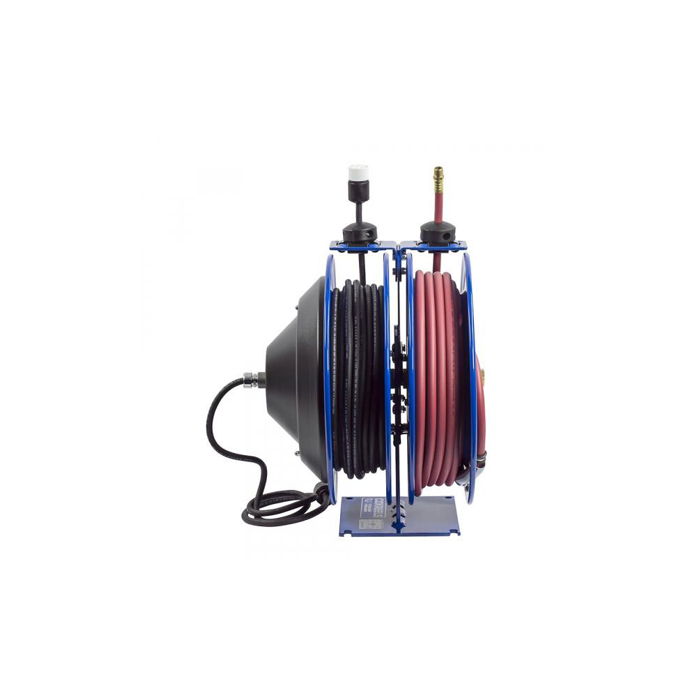 CoxReels Hose Reel with Hose: 3/8" ID Hose x 50', Spring Retractable - C-L350-5012-B
