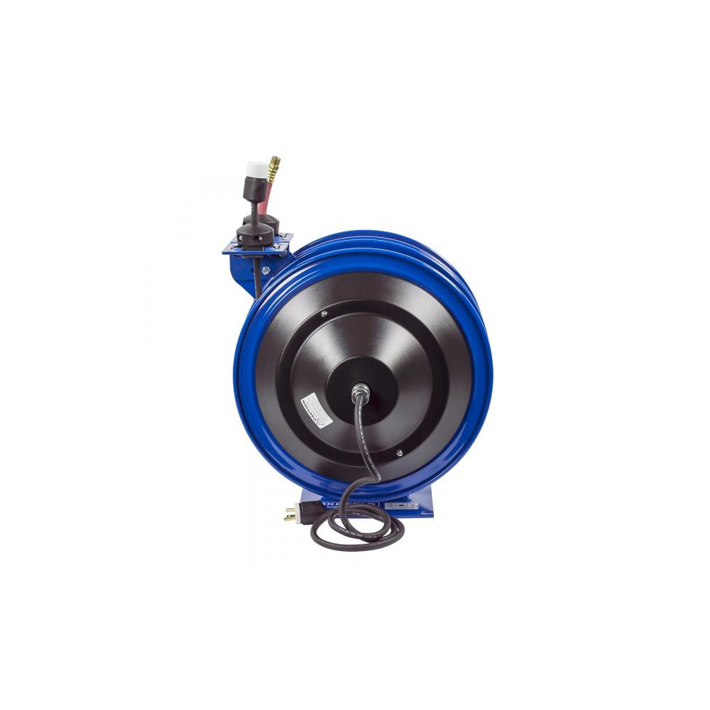CoxReels Hose Reel with Hose: 3/8" ID Hose x 50', Spring Retractable - C-L350-5012-B