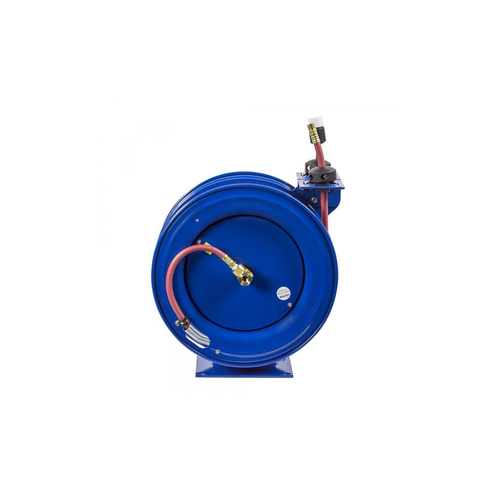 CoxReels Hose Reel with Hose: 3/8" ID Hose x 50', Spring Retractable - C-L350-5012-B