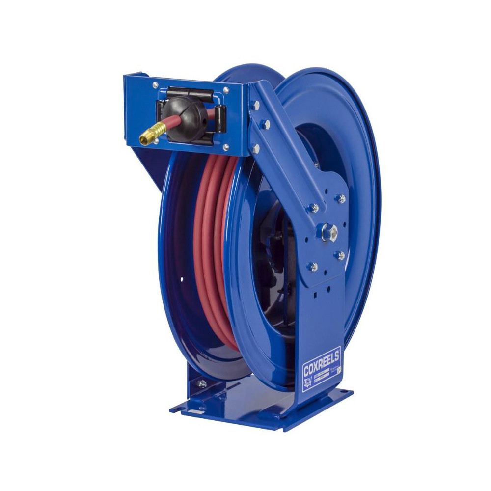 CoxReels Hose Reel with Hose: 1/2" ID Hose x 50', Spring Retractable - TSH-N-450-HV