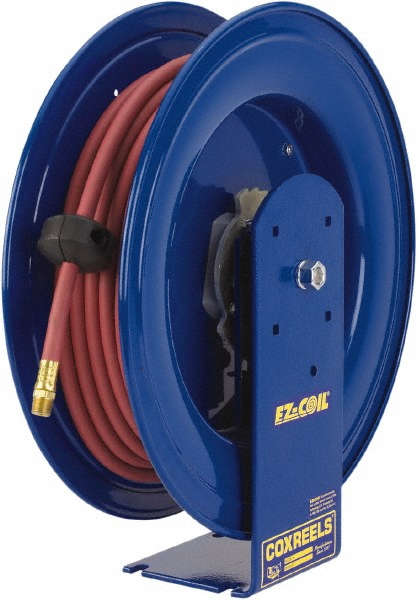 CoxReels Hose Reel with Hose: 1/2" ID Hose x 50', Spring Retractable - EZ-E-LP-450