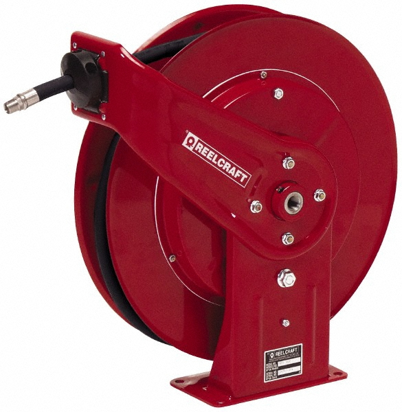 Reelcraft Hose Reel with Hose: 1/2" ID Hose x 75', Spring Retractable - 82075 OLP