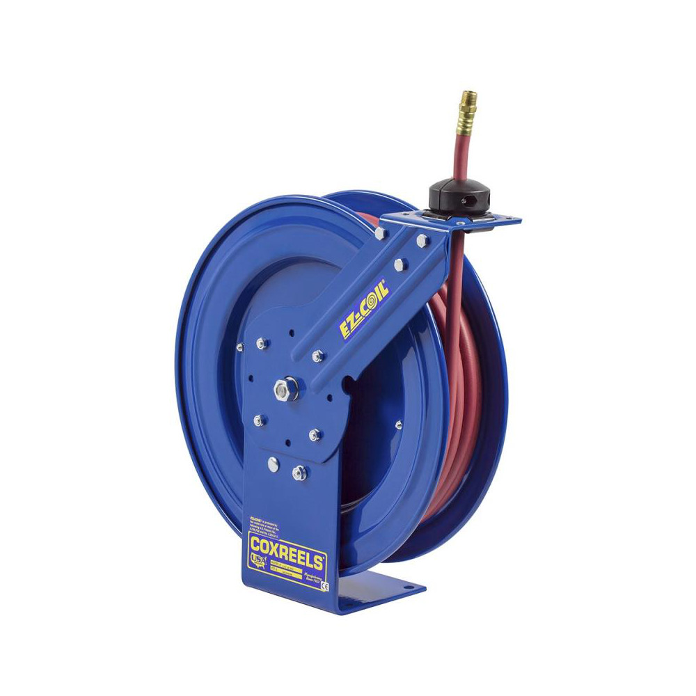 CoxReels Hose Reel with Hose: 1/2" ID Hose x 50', Spring Retractable - EZ-P-LP-450