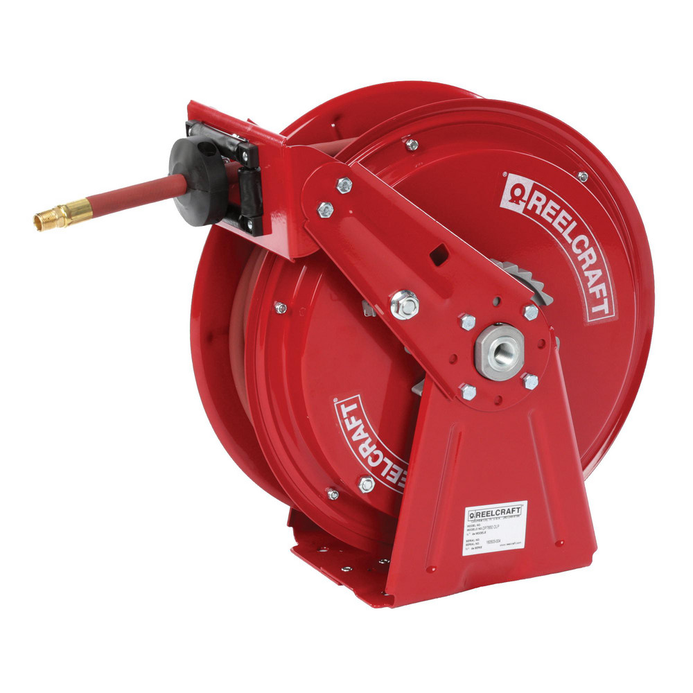 Reelcraft Hose Reel with Hose: 1/2" ID Hose x 50', Spring Retractable - RT850-OLP