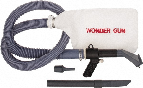 US Airtool Portable Vacuum Air Gun Kit with Round Brush, Crevice Tool & 5" Wide Nozzle - 53-A1080