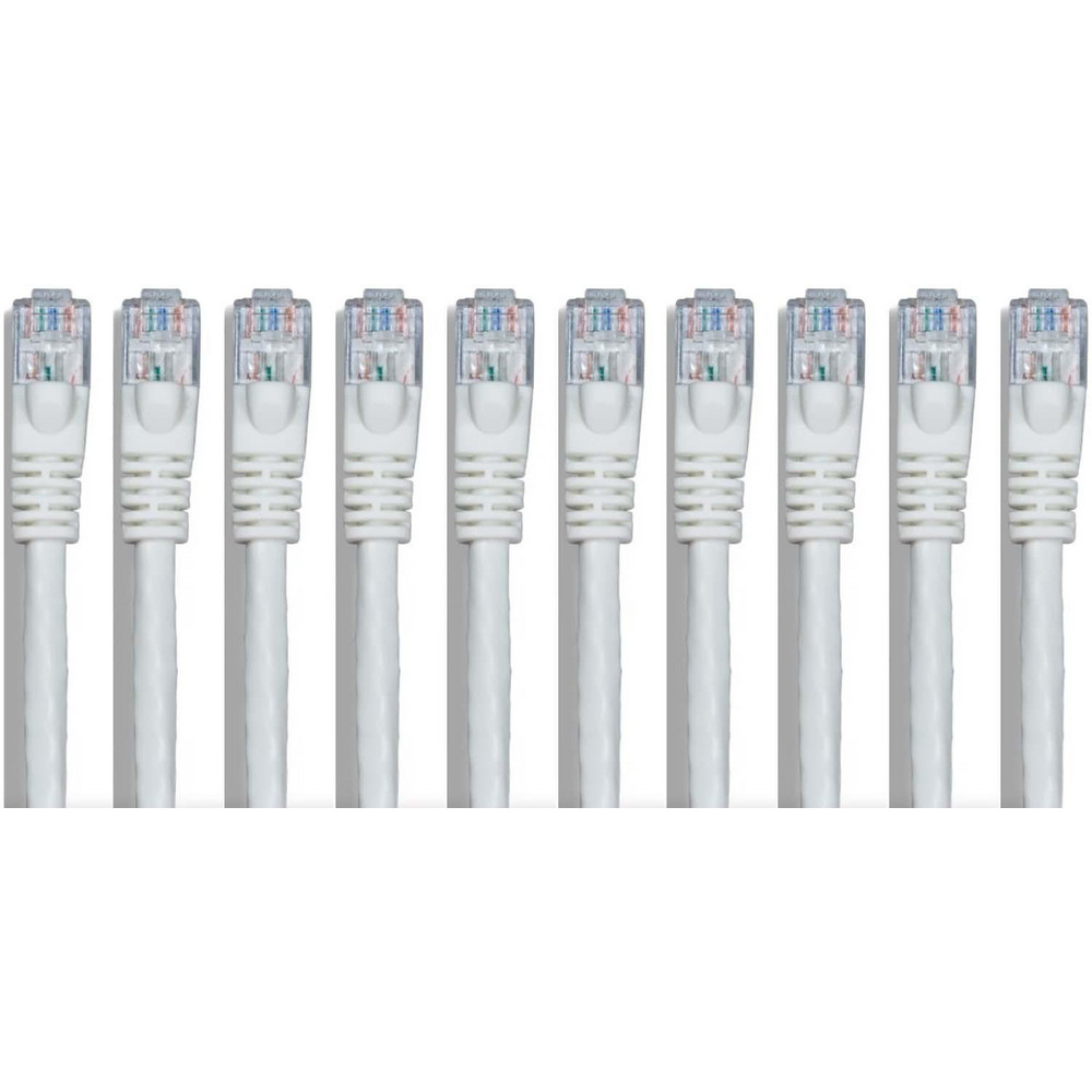 CompuCablePlusUSA Network & Ethernet Cable: Wire Type: Cat6; Wire Size: 24.000; Shield Type: Unshielded; Transmission Speed: 550 - MRJ-L6U-25WHI