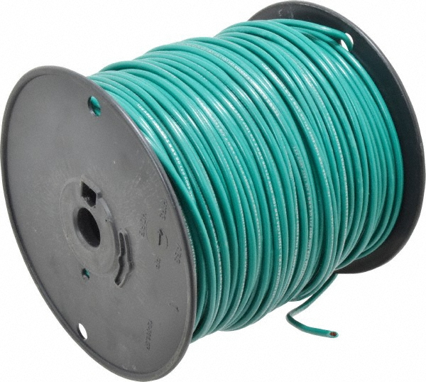 Southwire Machine Tool Wire: 6 AWG, Black, 500' Long, Polyvinylchloride, 0.314" OD - 411100508