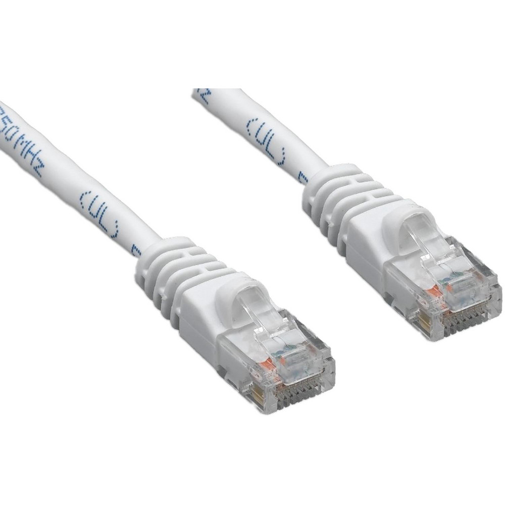 CompuCablePlusUSA Network & Ethernet Cable: Wire Type: Cat6; Wire Size: 24.000; Shield Type: Unshielded; Transmission Speed: 550 - MRJ-L6U-03WHI10