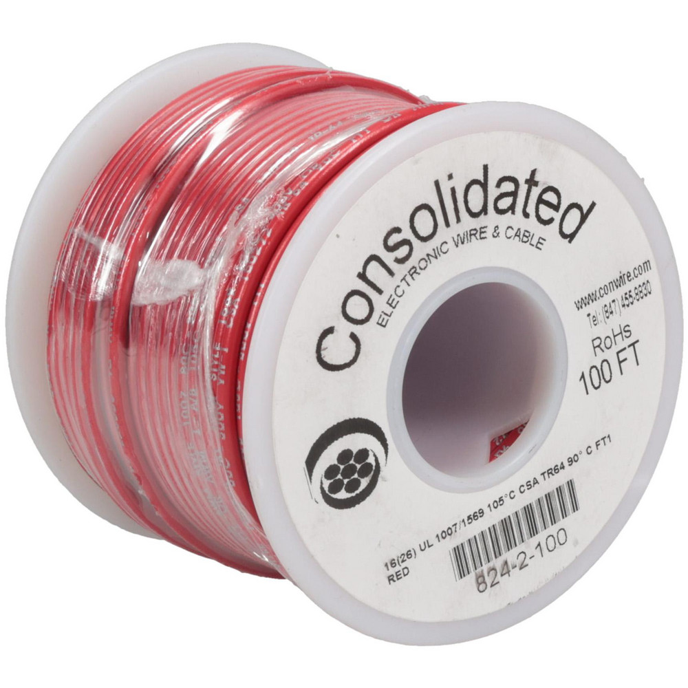 Alpha Wire 16 AWG, 26 Strand, 305 m OAL, Tinned Copper Hook Up Wire - 3057 RD001
