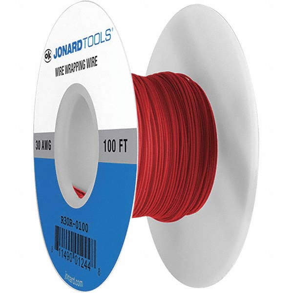 OK Industries 30 AWG, 1 Strand, 30.4 m OAL, Copper Hook Up Wire - R30G-0100