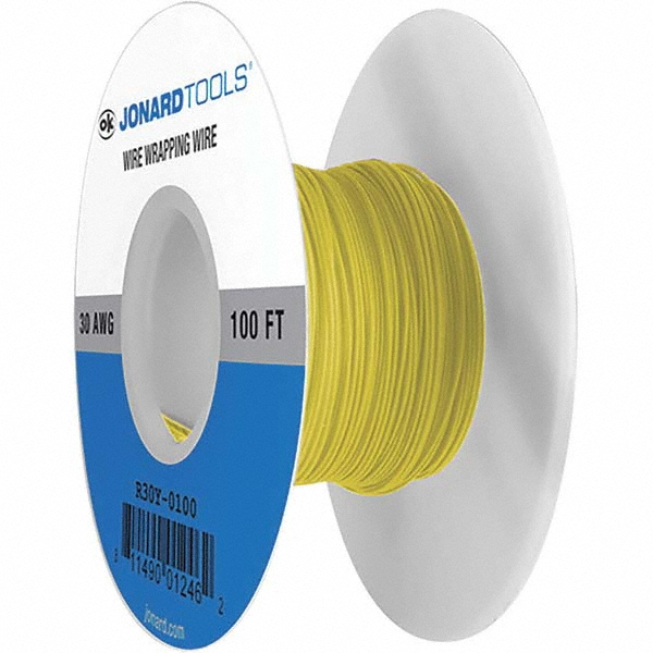 OK Industries 30 AWG, 1 Strand, 30.4 m OAL, Copper Hook Up Wire - R30G-0100