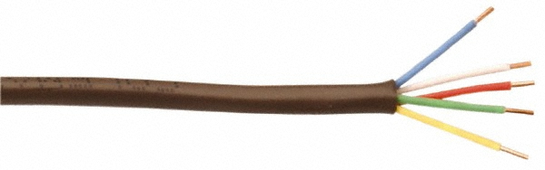 Southwire 18 AWG, 8 Conductor, Brown Thermostat Cable - 553080407