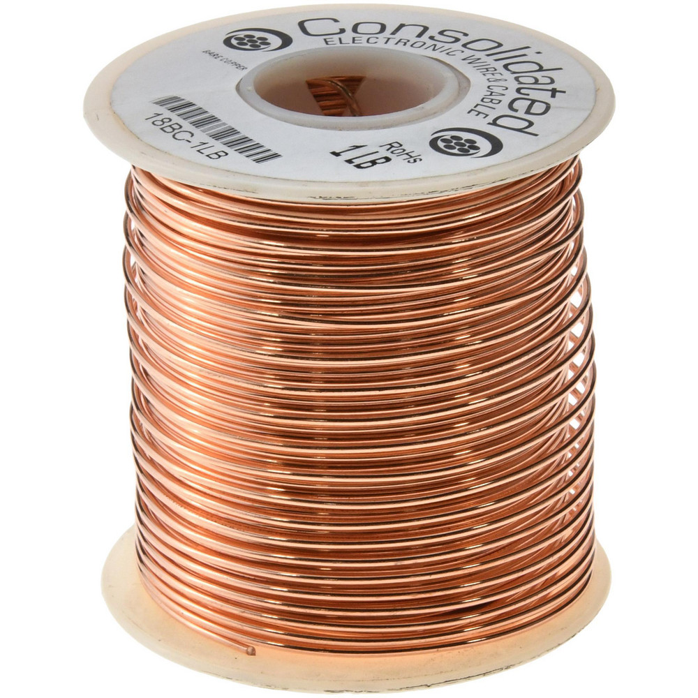 Made in USA 24 AWG, 0.0201" Dia, 201 Ft., Solid, Grounding Wire - 24 BC-1/4 LB