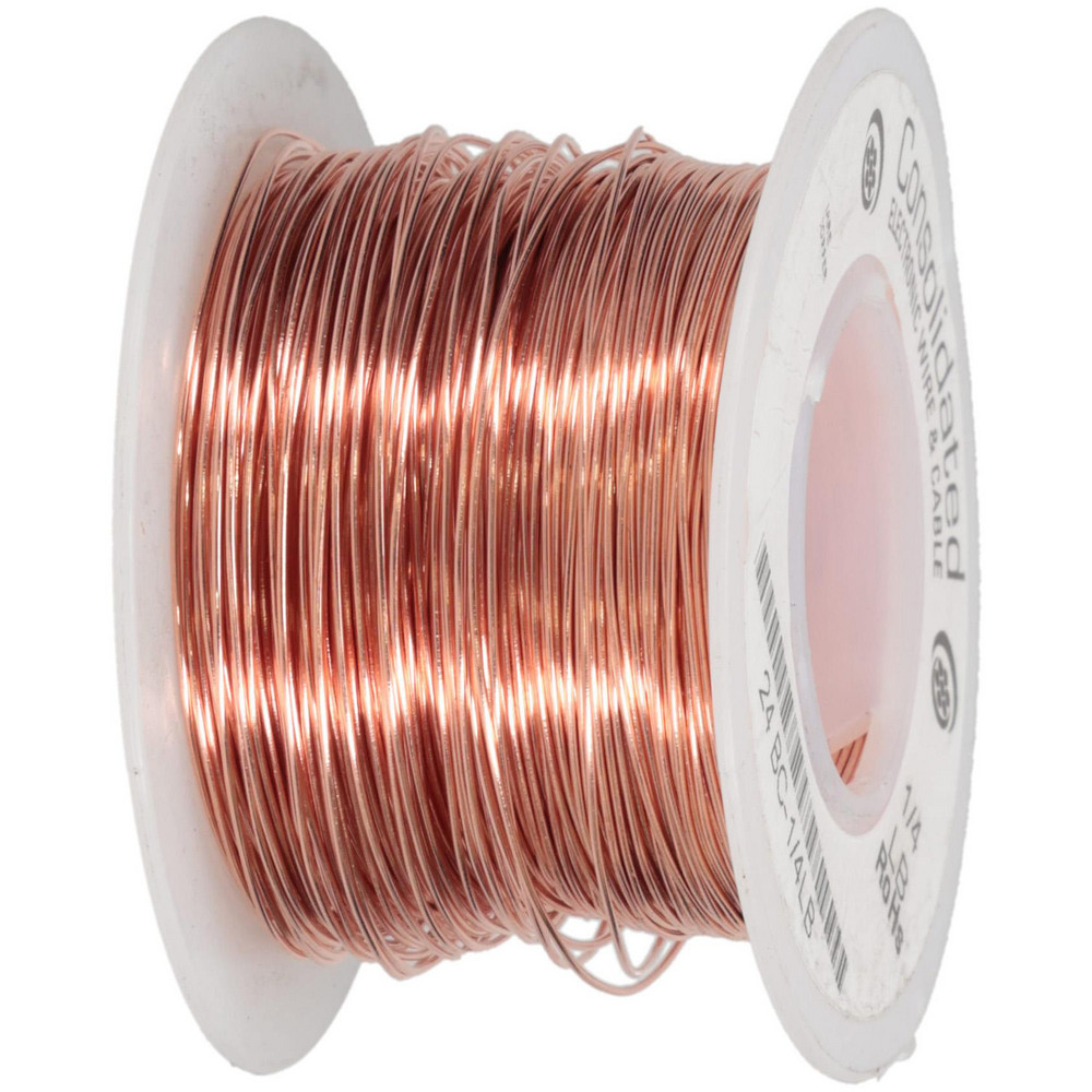 Made in USA 24 AWG, 0.0201" Dia, 201 Ft., Solid, Grounding Wire - 24 BC-1/4 LB