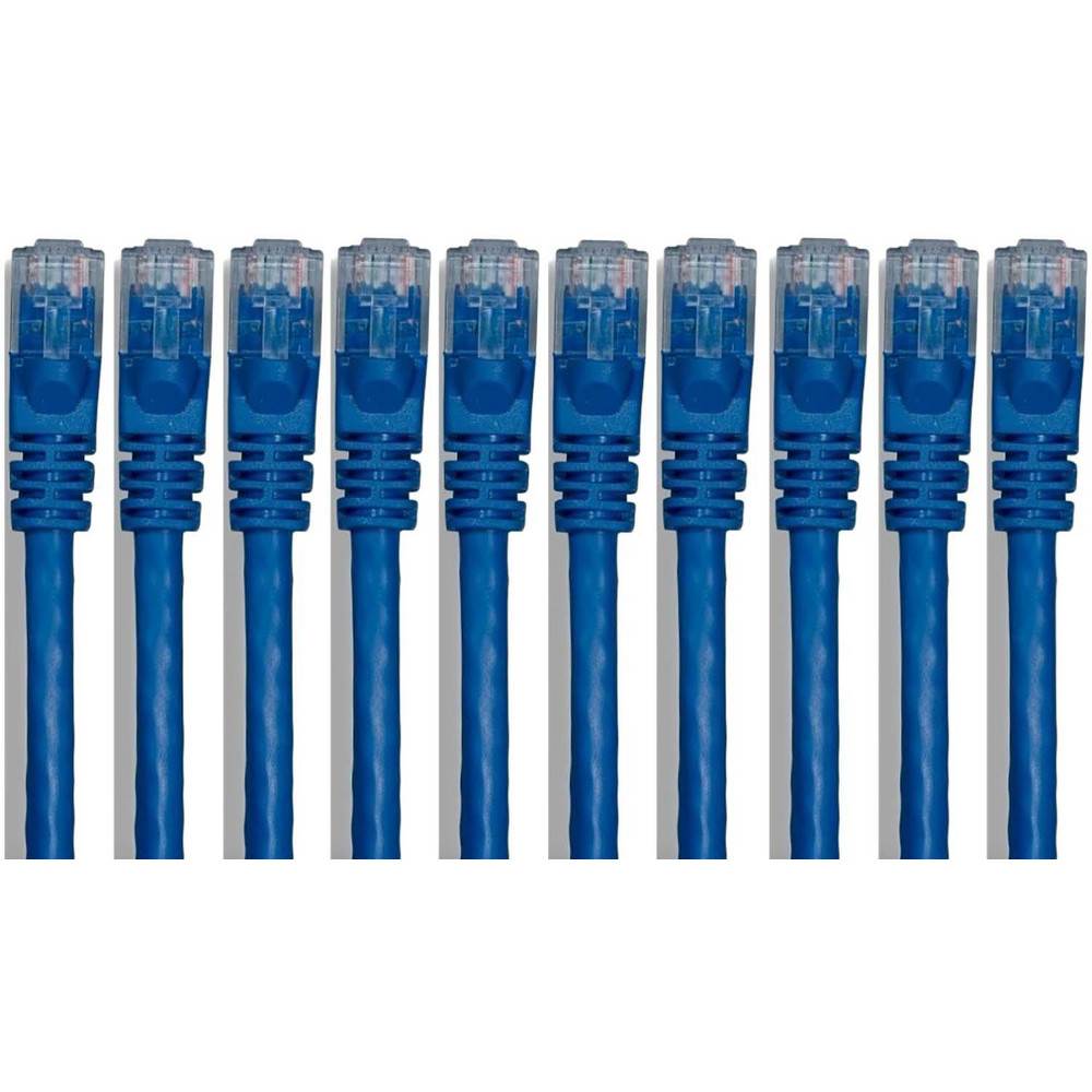 CompuCablePlusUSA Network & Ethernet Cable: Wire Type: Cat6; Wire Size: 24.000; Shield Type: Unshielded; Transmission Speed: 550 - MRJ-L6U-07BLU10