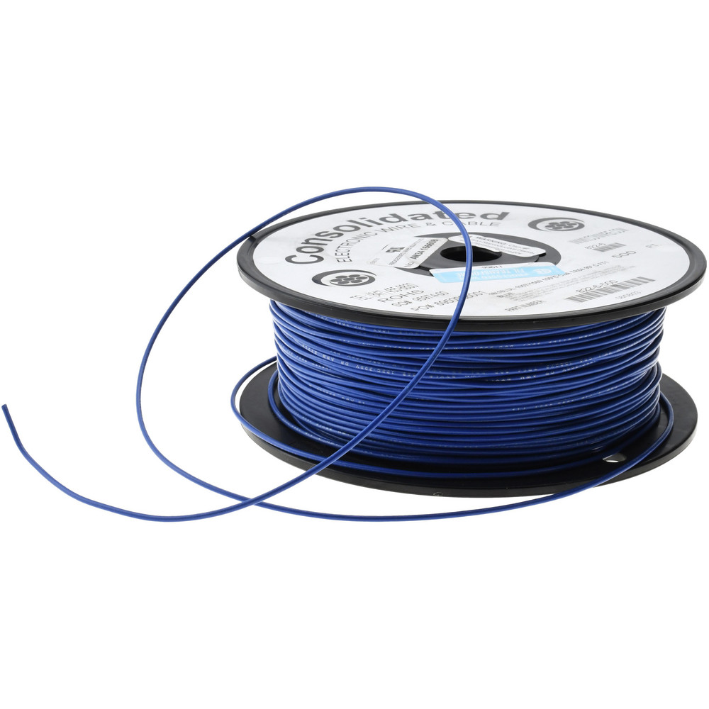 Made in USA 18 AWG, 16 Strand, 500' OAL, Tinned Copper Hook Up Wire - 822-6-500