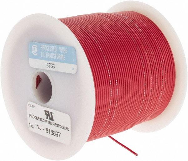 Made in USA 22 AWG, 7 Strand, 25' OAL, Tinned Copper Hook Up Wire - 866-22-6X25