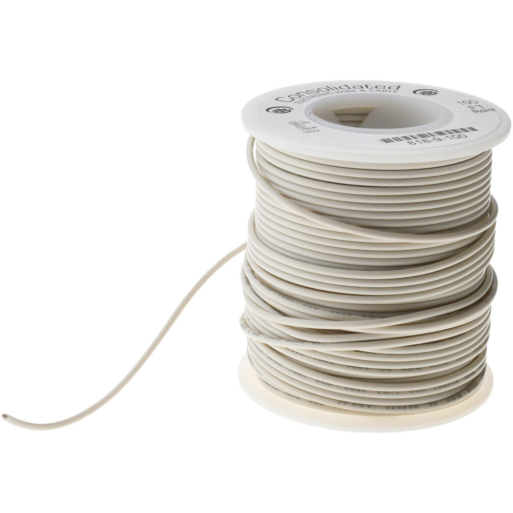 Made in USA 22 AWG, 7 Strand, 500' OAL, Tinned Copper Hook Up Wire - 818-2-500