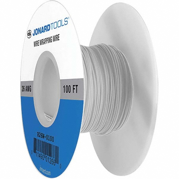 Made in USA 26 AWG, 1 Strand, 25' OAL, Tinned Copper Hook Up Wire - KCW807-001