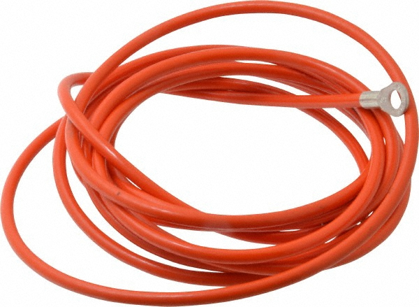Hubbell Workplace Solutions 19 AWG, 10 Ft., Alligator Clip, C-Clamp, Grounding Cable with Clamps - GCSP-AC-10