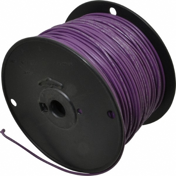 Southwire Machine Tool Wire: 16 AWG, Gray, 500' Long, Polyvinylchloride, 0.12" OD - 411020509