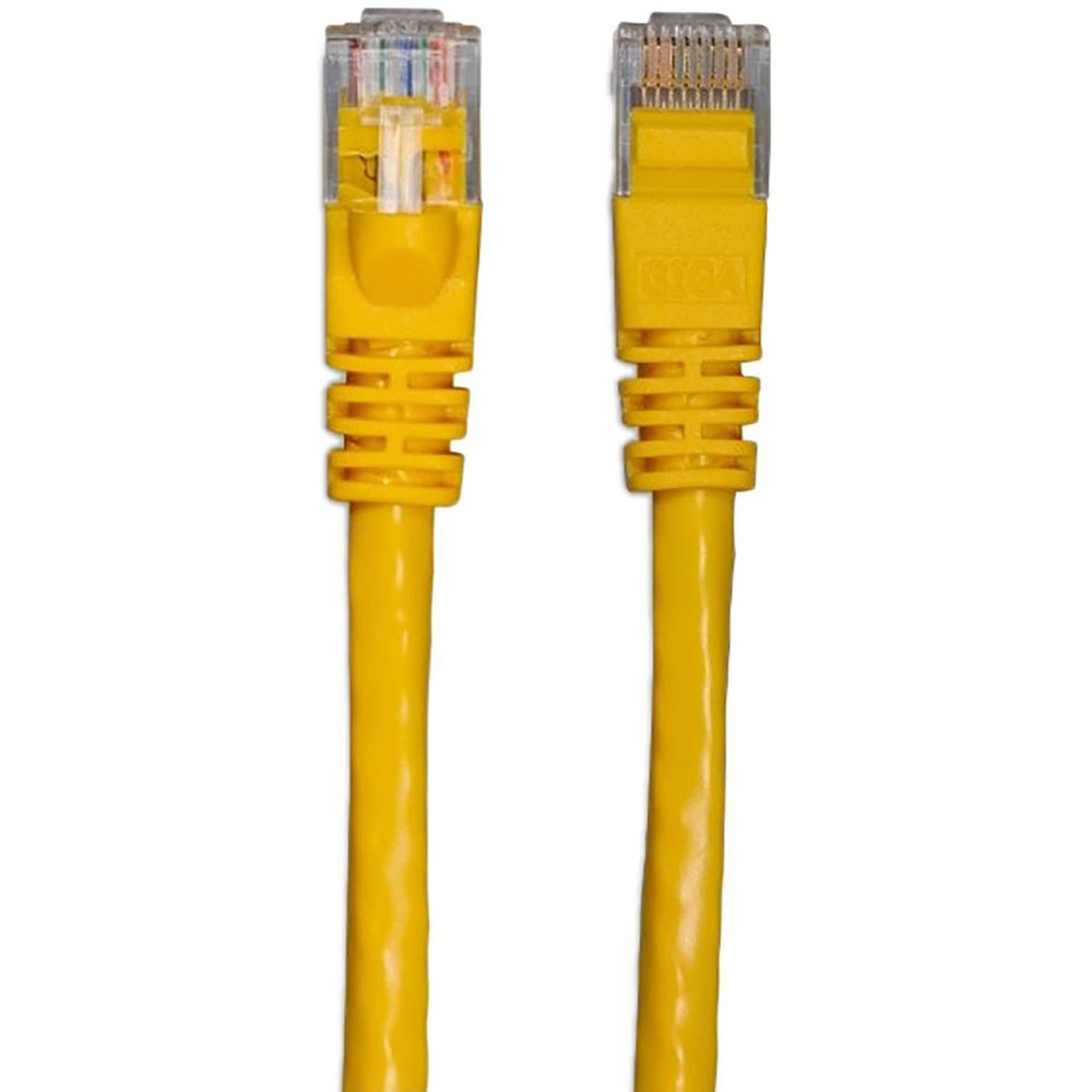 CompuCablePlusUSA Network & Ethernet Cable: Wire Type: Cat6; Wire Size: 24.000; Shield Type: Unshielded; Transmission Speed: 550 - MRJ-L6U-05YEL10