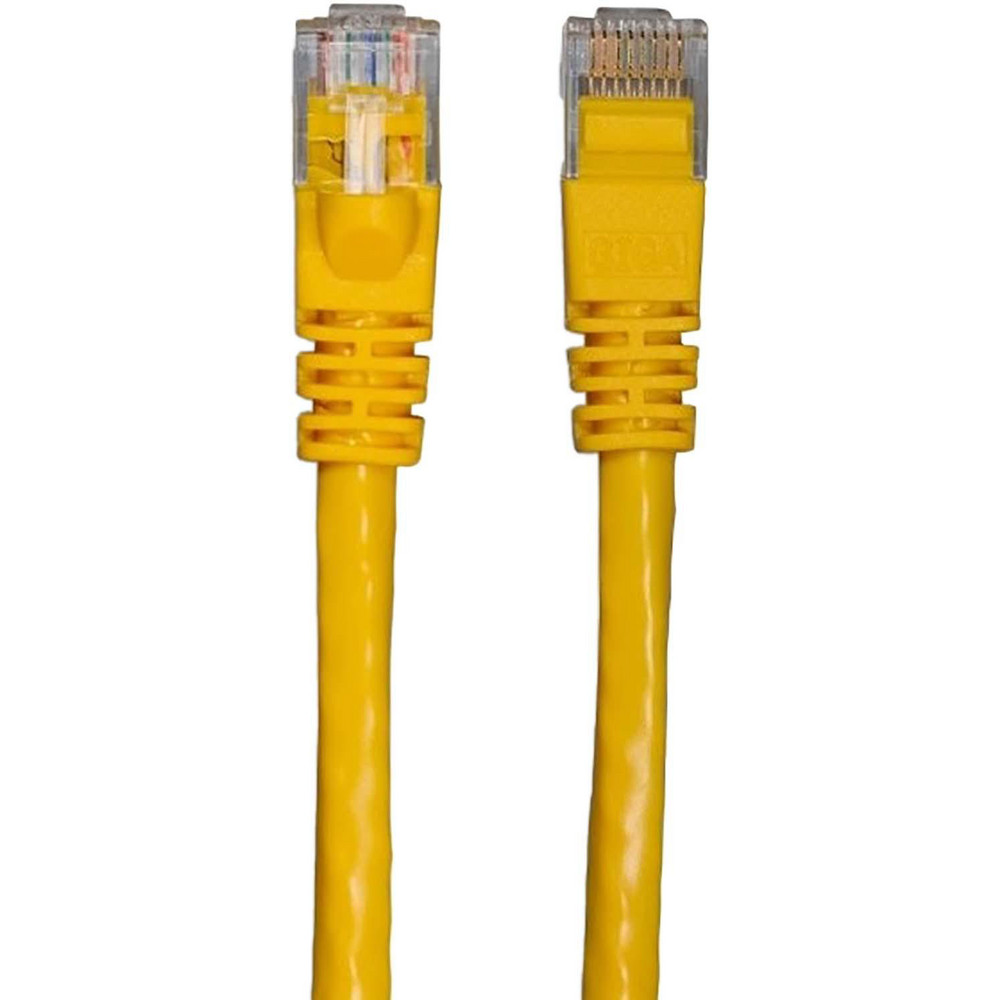 CompuCablePlusUSA Network & Ethernet Cable: Wire Type: Cat6; Wire Size: 24.000; Shield Type: Unshielded; Transmission Speed: 550 - MRJ-L6U-05YEL10
