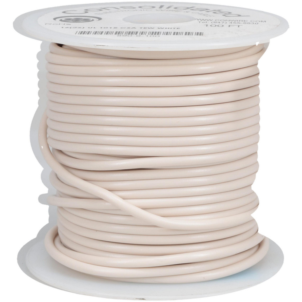 Made in USA 16 AWG, 26 Strand, 100' OAL, Tinned Copper Hook Up Wire - 824-0-100