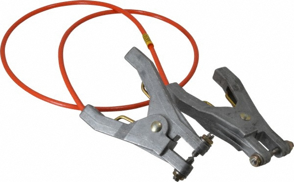 Hubbell Workplace Solutions 19 AWG, 3 Ft., Alligator Clip, Grounding Cable with Clamps - GCSI-AA-03