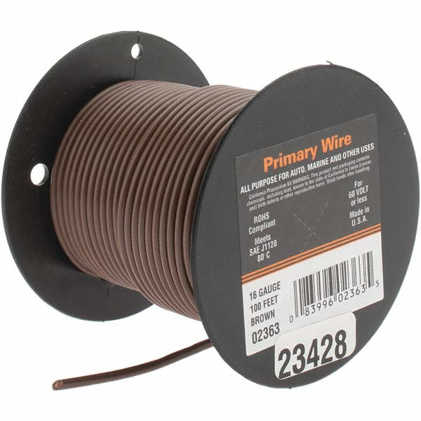 Alpha Wire 16 AWG, 1 Strand, 305 m OAL, Tinned Copper Hook Up Wire - 3057/1 RD001