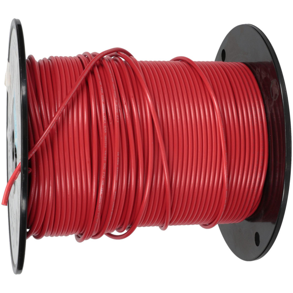 Made in USA 16 AWG, 26 Strand, 500' OAL, Tinned Copper Hook Up Wire - 890-2-500