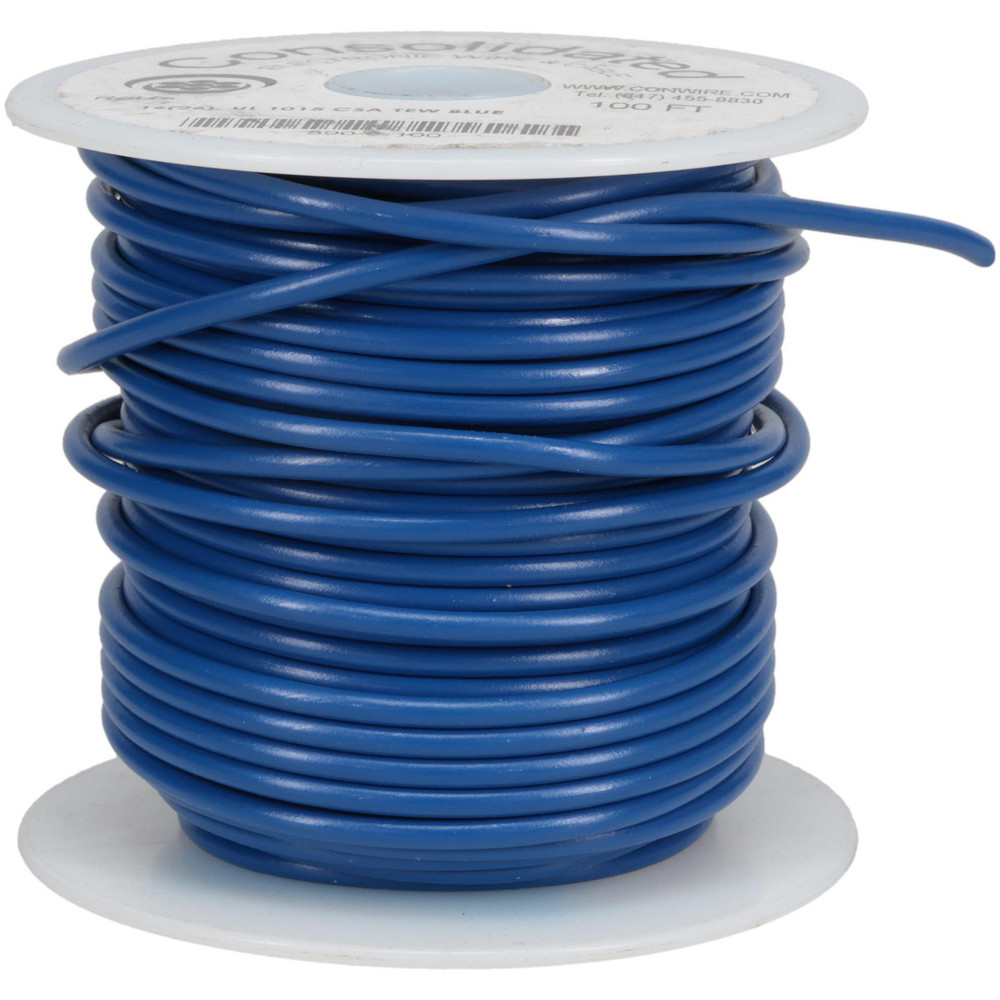Made in USA 16 AWG, 26 Strand, 500' OAL, Tinned Copper Hook Up Wire - 890-2-500
