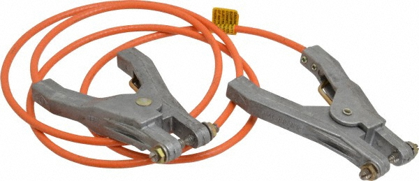 Hubbell Workplace Solutions 19 AWG, 10 Ft., Terminal, Grounding Cable with Clamps - GCSI-EE-10