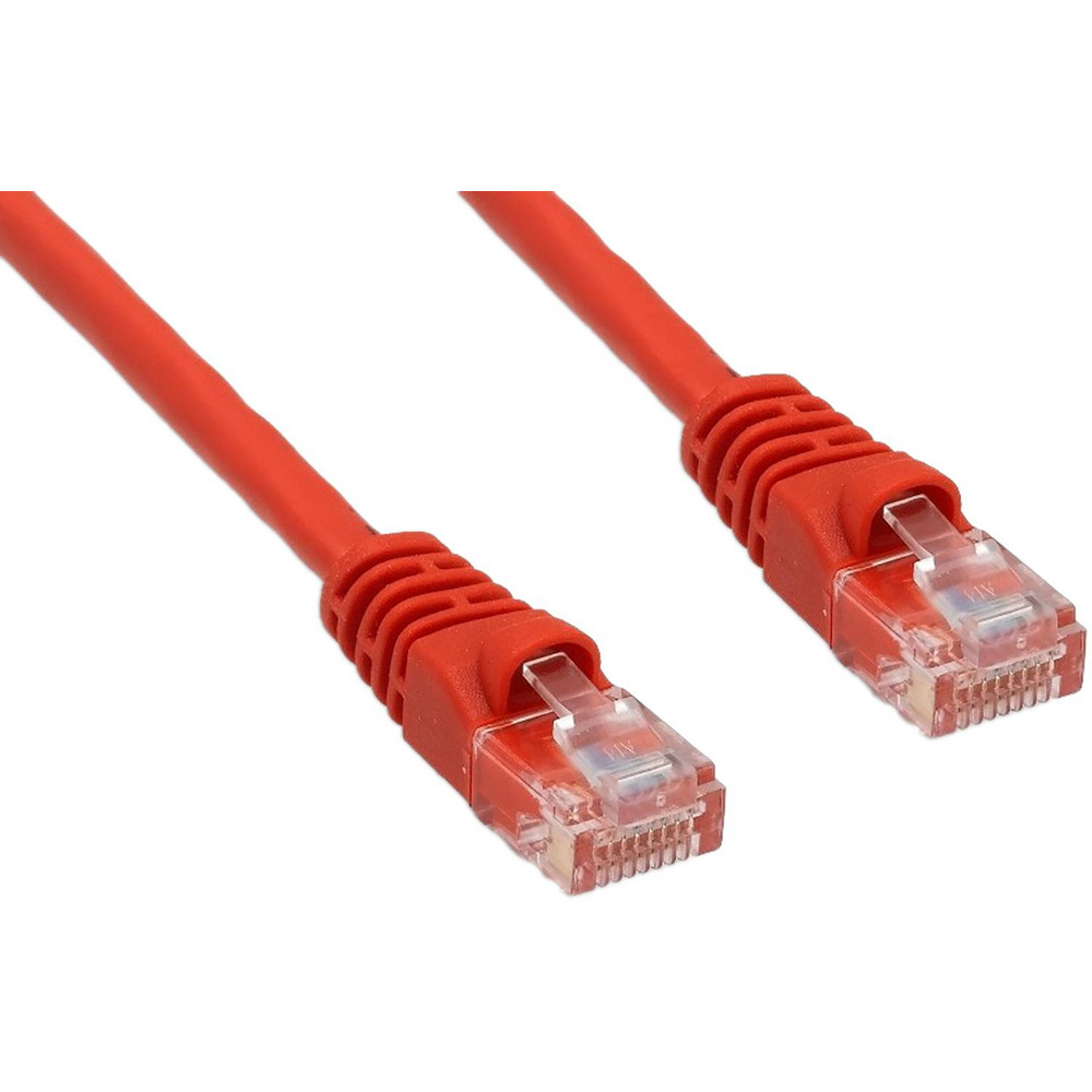 CompuCablePlusUSA Network & Ethernet Cable: Wire Type: Cat6; Wire Size: 24.000; Shield Type: Unshielded; Transmission Speed: 550 - MRJ-L6U-07RED10