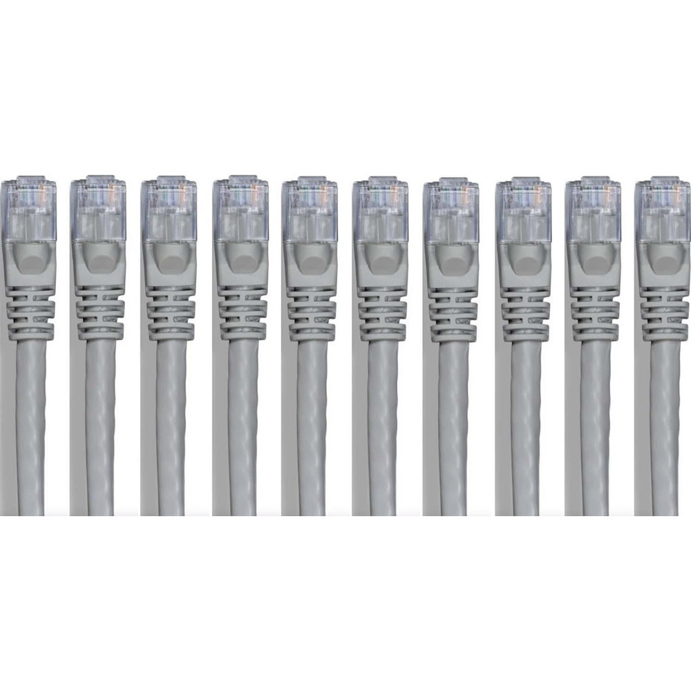 CompuCablePlusUSA Network & Ethernet Cable: Wire Type: Cat6; Wire Size: 24.000; Shield Type: Unshielded; Transmission Speed: 550 - MRJ-L6U-03GRA10