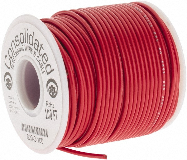 Alpha Wire 20 AWG, 1 Strand, 305 m OAL, Tinned Copper Hook Up Wire - 3053/1 GR001
