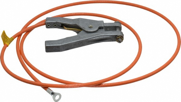 Hubbell Workplace Solutions 19 AWG, 3 Ft., Hand Clamp, Grounding Cable with Clamps - GCSP-HH-03