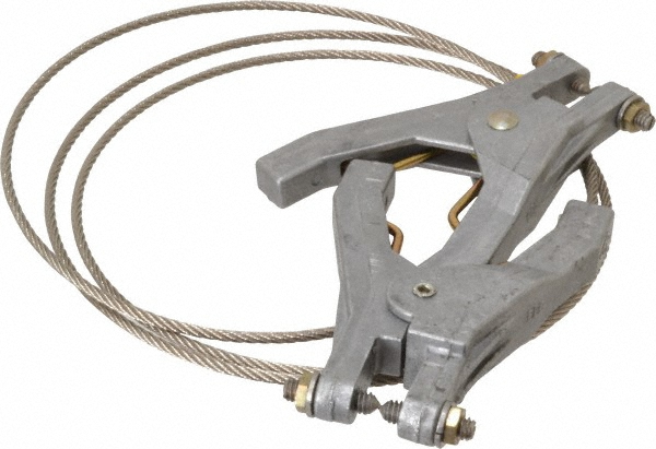 Hubbell Workplace Solutions 19 AWG, 3 Ft., Hand Clamp, Grounding Cable with Clamps - GCSP-HH-03