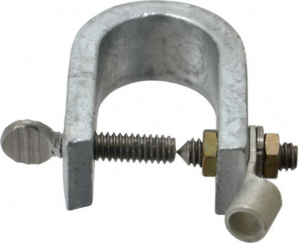 Hubbell Workplace Solutions 19 AWG, 10 Ft., Alligator Clip, C-Clamp, Grounding Cable with Clamps - GCSI-AC-10